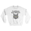 Lesbians Eat What? Ugly Sweater White | Funny Shirt from Famous In Real Life