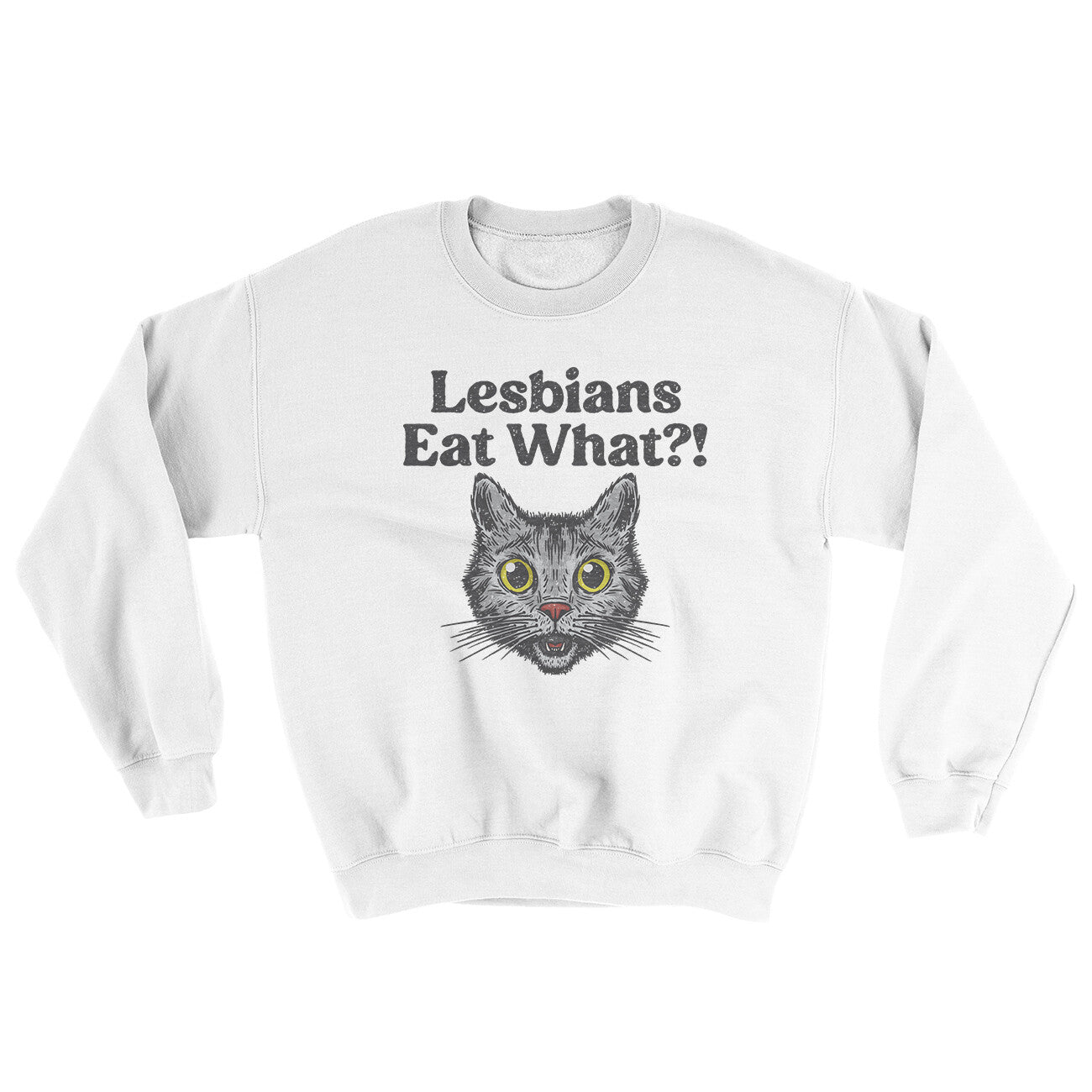 Lesbians Eat What? Ugly Sweater | Funny Shirt from Famous In Real Life