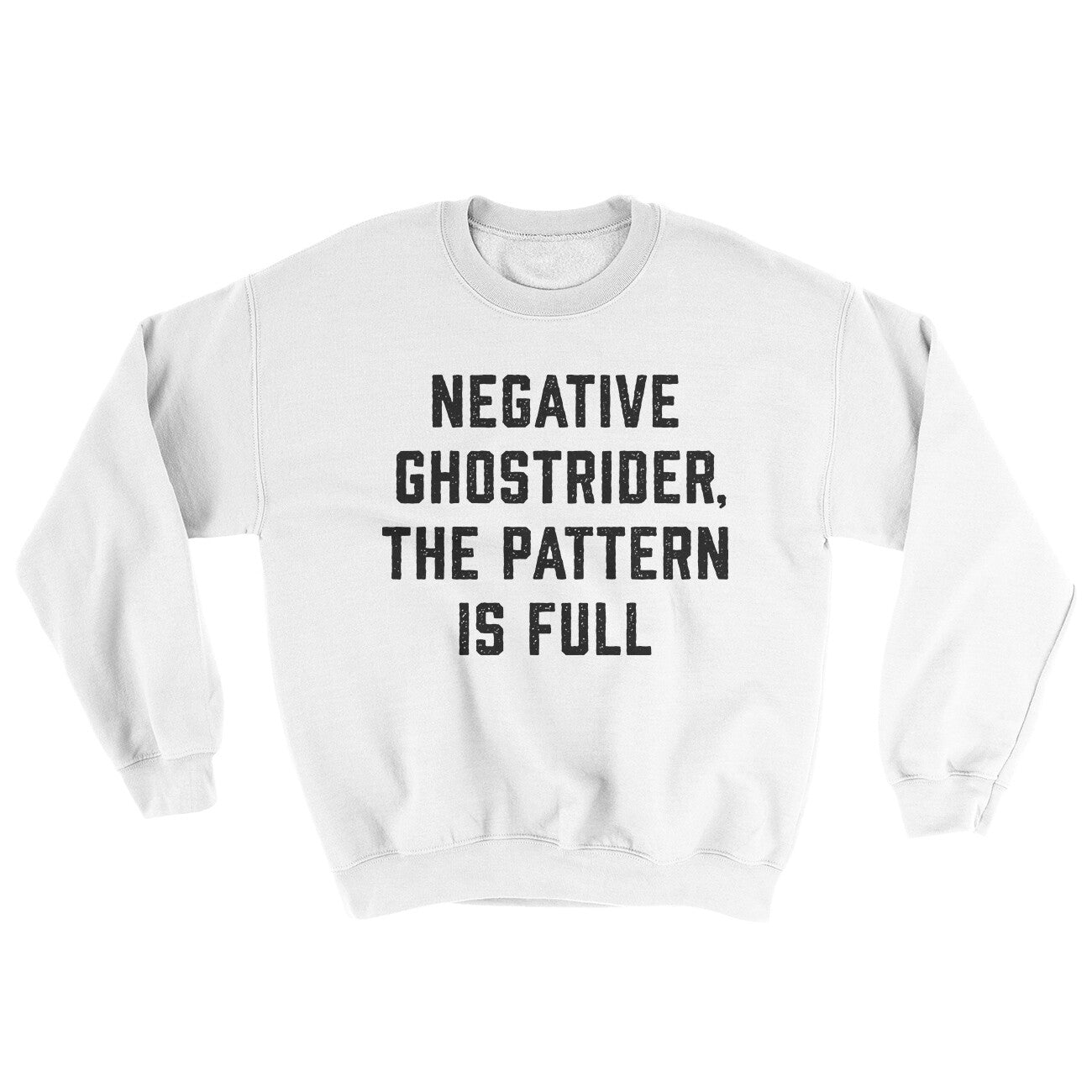 Negative Ghostrider The Pattern Is Full Ugly Sweater White | Funny Shirt from Famous In Real Life