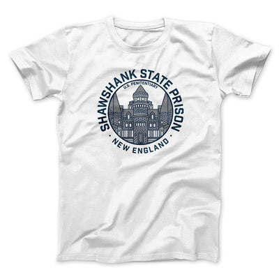 Shawshank State Prison Funny Movie Men/Unisex T-Shirt White | Funny Shirt from Famous In Real Life