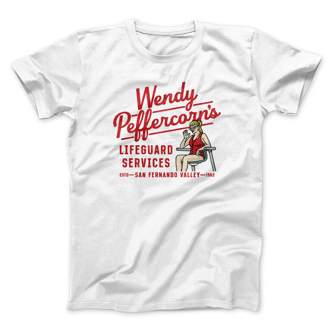 Wendy Peffercorn’s Lifeguard Services Men/Unisex T-Shirt | Funny Shirt from Famous In Real Life