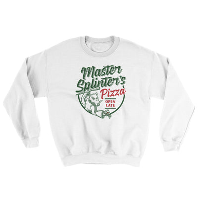 Master Splinters Pizza Ugly Sweater White | Funny Shirt from Famous In Real Life