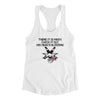 There It Is Mikey His Head Is Bleeding Women's Racerback Tank White | Funny Shirt from Famous In Real Life