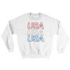 Usa Usa Usa Ugly Sweater White | Funny Shirt from Famous In Real Life