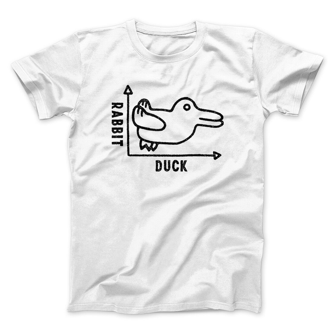 Rabbit Duck Graph Men/Unisex T-Shirt White | Funny Shirt from Famous In Real Life
