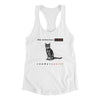 The Notorious Cat Women's Racerback Tank White | Funny Shirt from Famous In Real Life