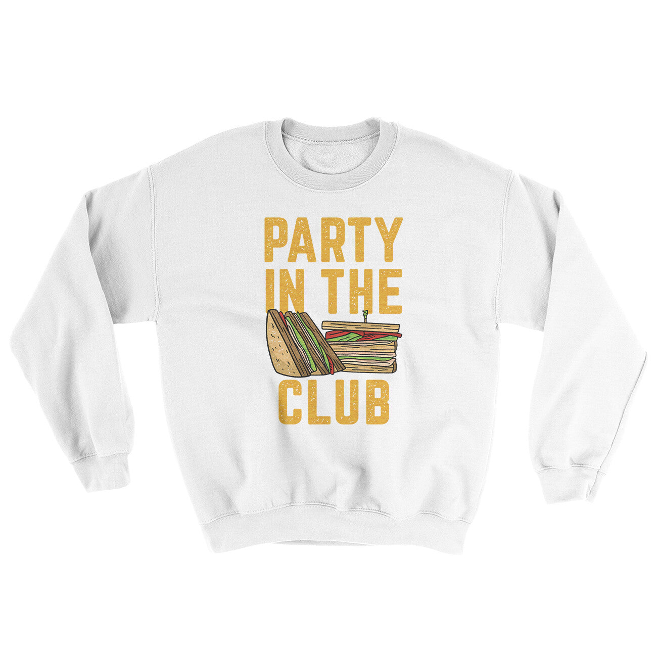 Party In The Club Ugly Sweater White | Funny Shirt from Famous In Real Life