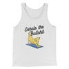 Exhale The Bullshit Men/Unisex Tank Top White | Funny Shirt from Famous In Real Life