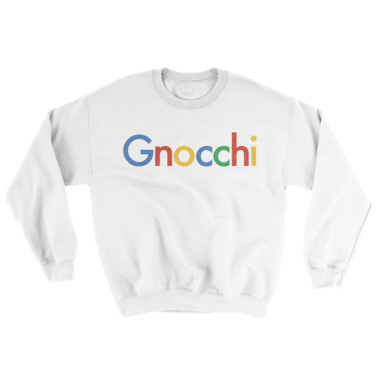 Gnocchi Ugly Sweater White | Funny Shirt from Famous In Real Life