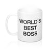 World's Best Boss Coffee Mug 11oz | Funny Shirt from Famous In Real Life
