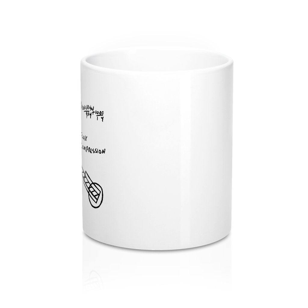 Flux Capacitor Sketch Coffee Mug | Funny Shirt from Famous In Real Life