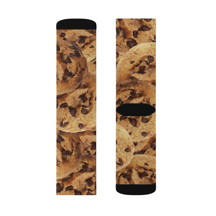 Chocolate Chip Cookies Adult Crew Socks | Funny Shirt from Famous In Real Life