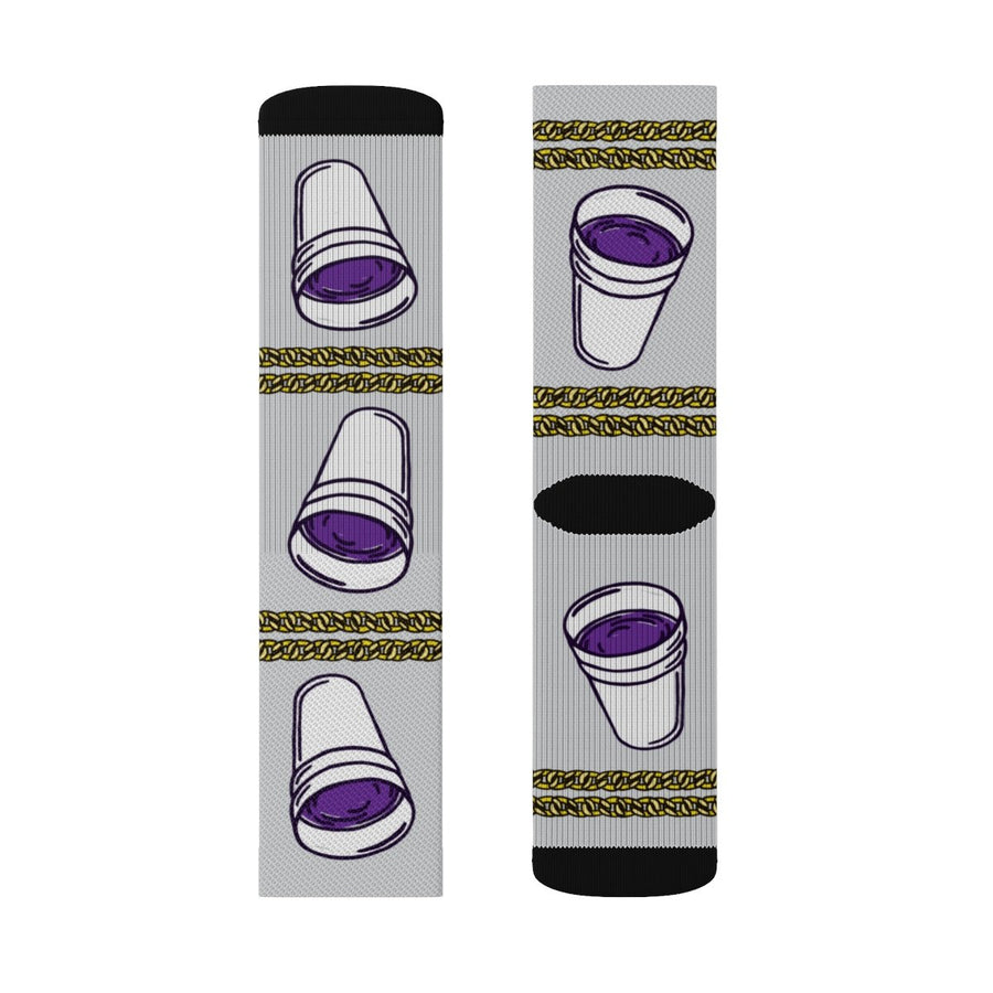Double Cup of Lean Adult Crew Socks | Funny Shirt from Famous In Real Life