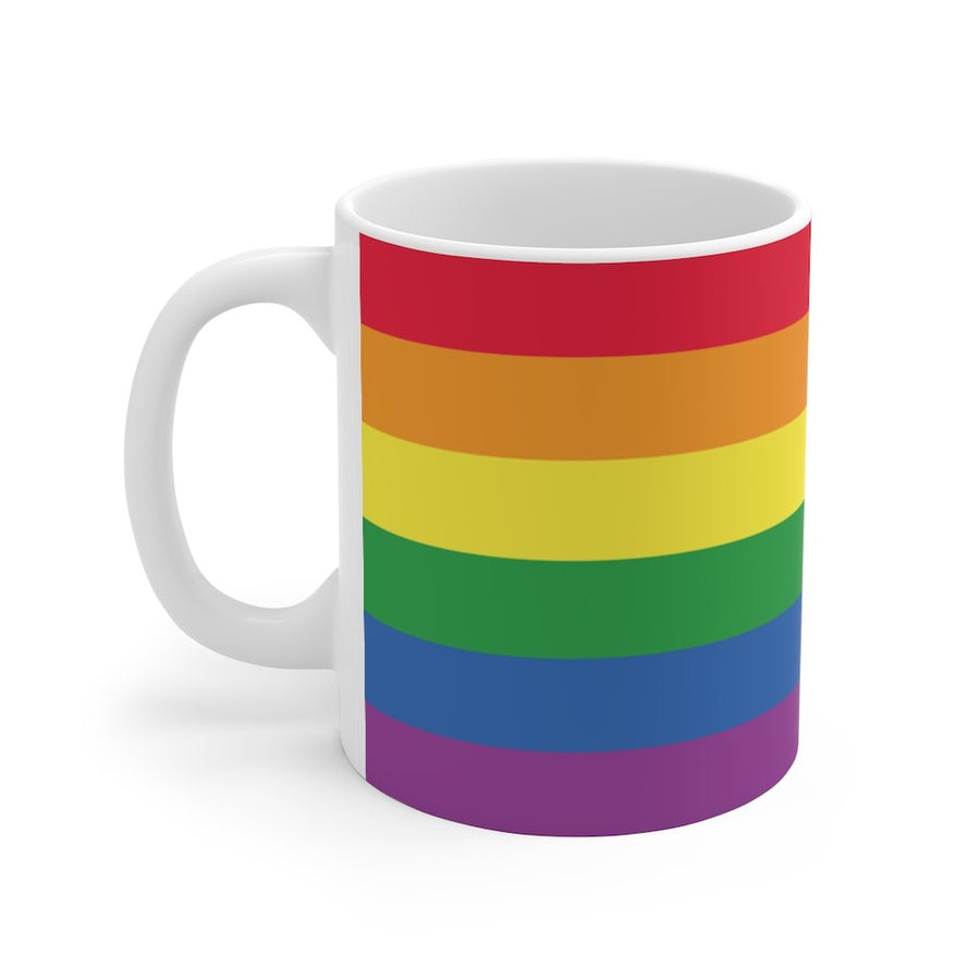 Rainbow Pride Coffee Mug | Funny Shirt from Famous In Real Life