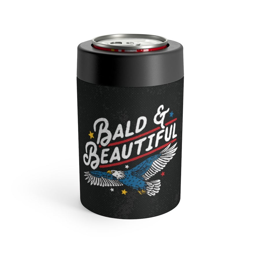 Bald Is Beautiful Can Cooler | Funny Shirt from Famous In Real Life