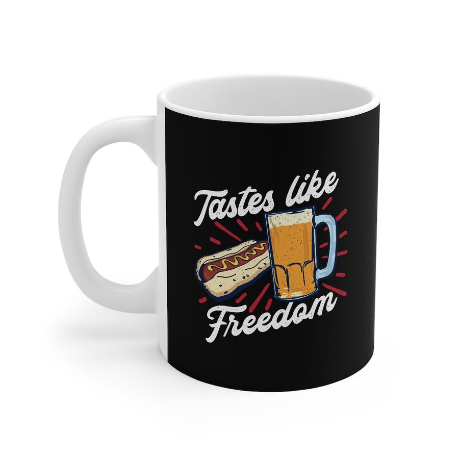 Tastes Like Freedom Coffee Mug | Funny Shirt from Famous In Real Life