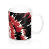Red & Black Tie Dye Coffee Mug 11oz | Funny Shirt from Famous In Real Life