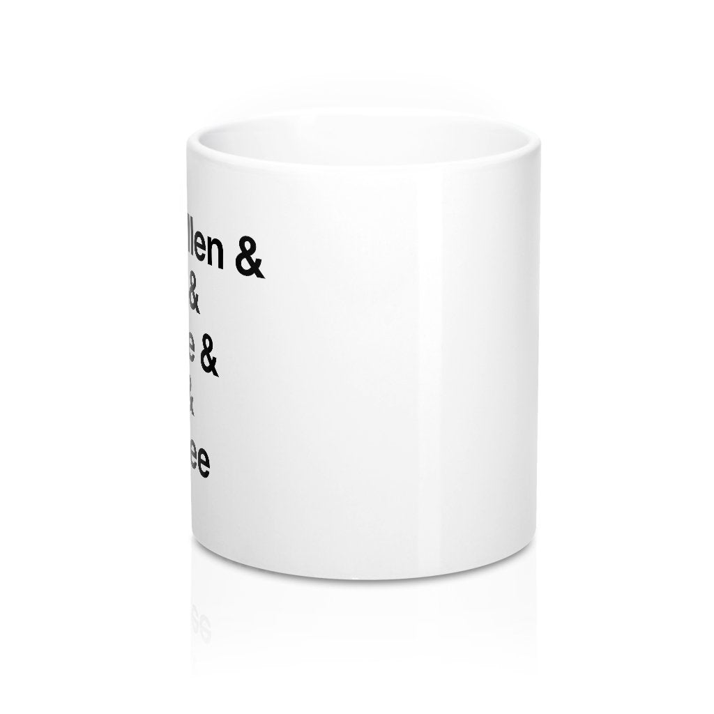 Substitute Teacher Names Coffee Mug | Funny Shirt from Famous In Real Life