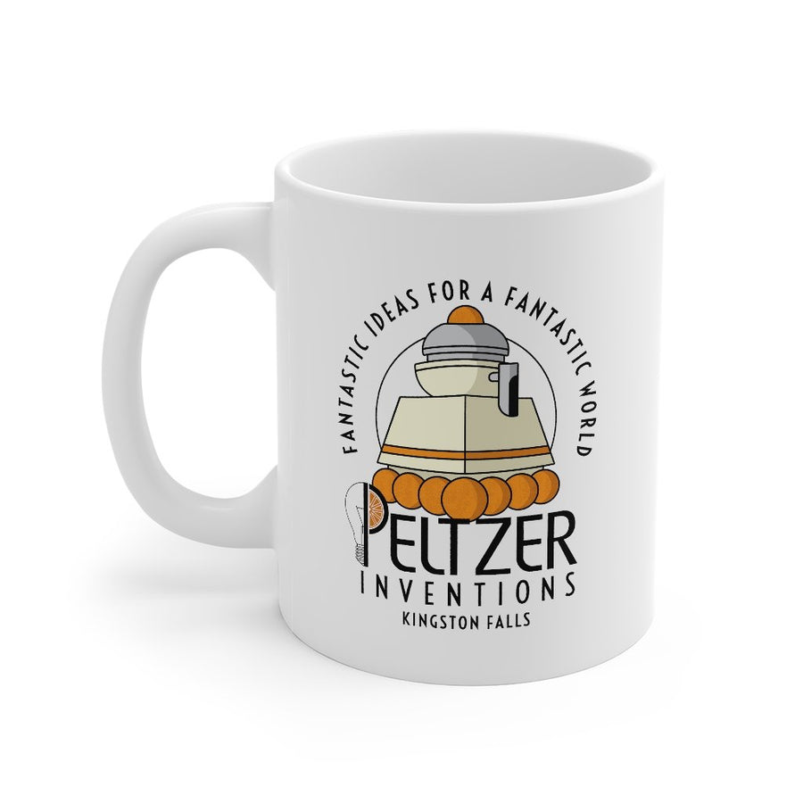 Peltzer Inventions Coffee Mug | Funny Shirt from Famous In Real Life