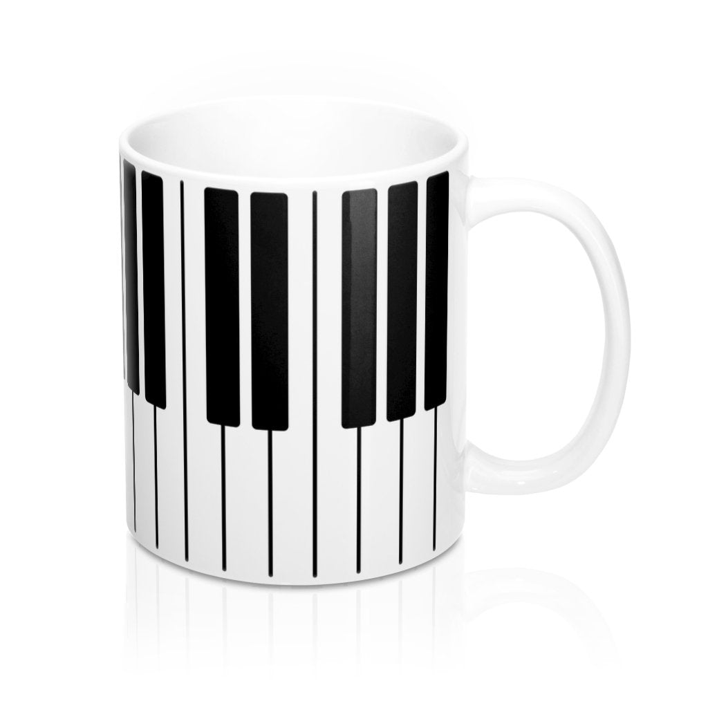 Piano Keys Coffee Mug | Funny Shirt from Famous In Real Life