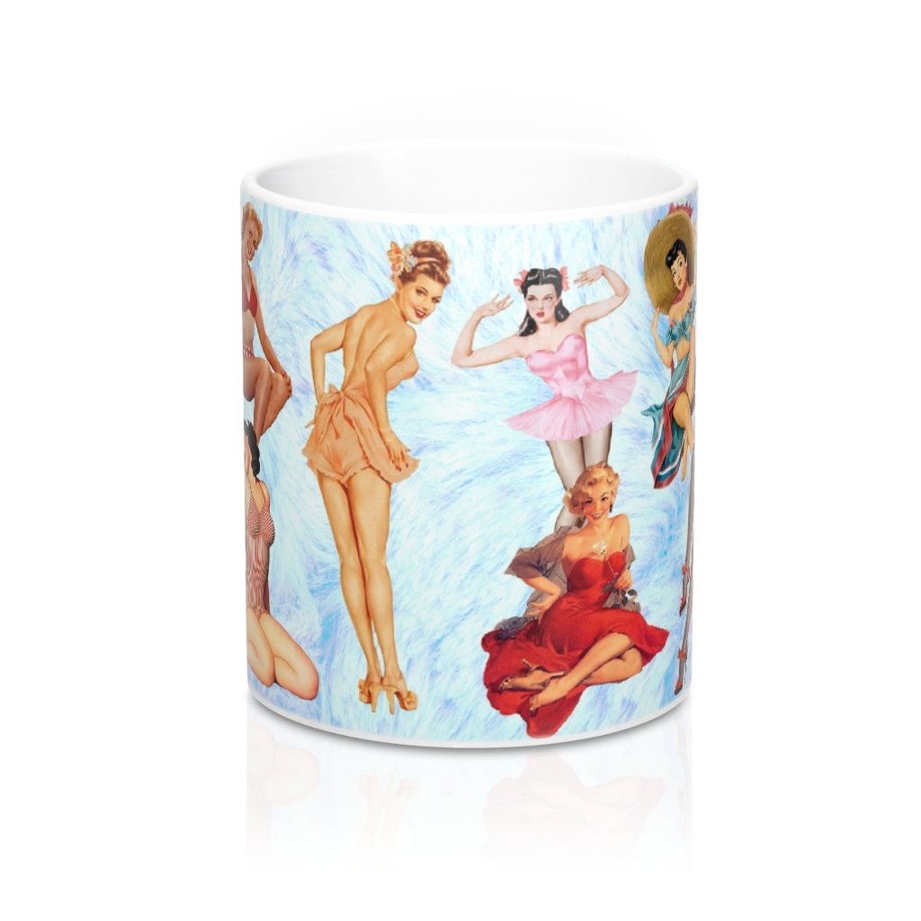 Pinup Girls Coffee Mug | Funny Shirt from Famous In Real Life
