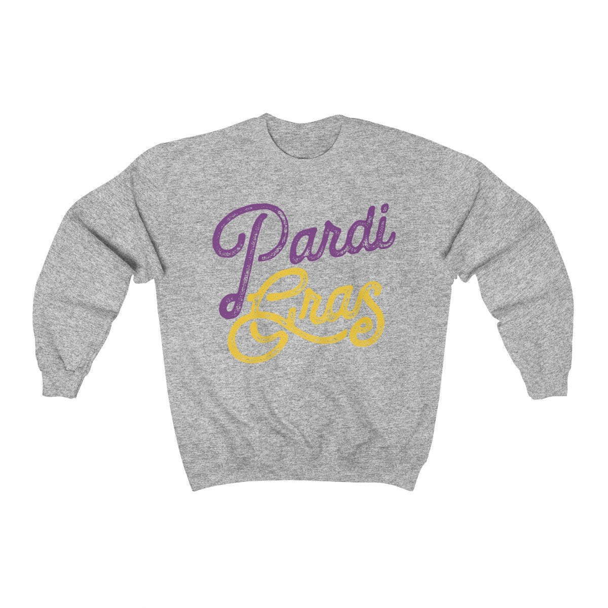 Pardi Gras Ugly Sweater Sport Grey | Funny Shirt from Famous In Real Life