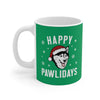 Happy Pawlidays Coffee Mug 11oz | Funny Shirt from Famous In Real Life