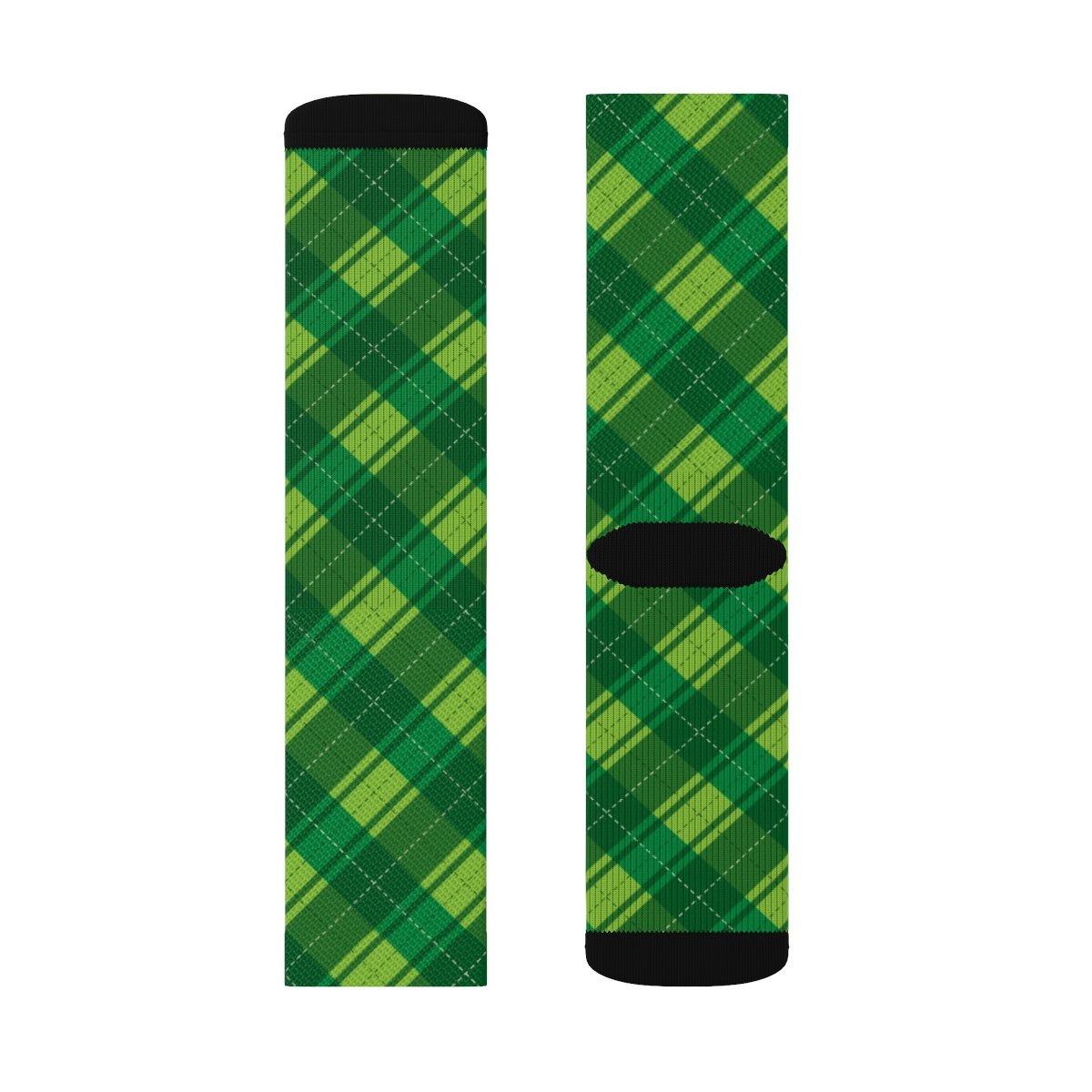 Argyle St. Patrick's Day Adult Crew Socks | Funny Shirt from Famous In Real Life