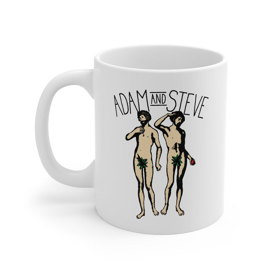 Adam And Steve Coffee Mug | Funny Shirt from Famous In Real Life