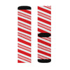 Candy Cane Adult Crew Socks M | Funny Shirt from Famous In Real Life