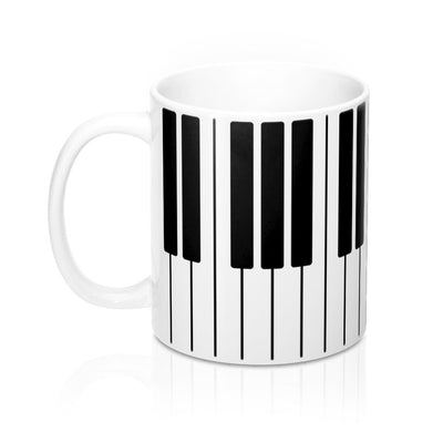 Piano Keys Coffee Mug 11oz | Funny Shirt from Famous In Real Life