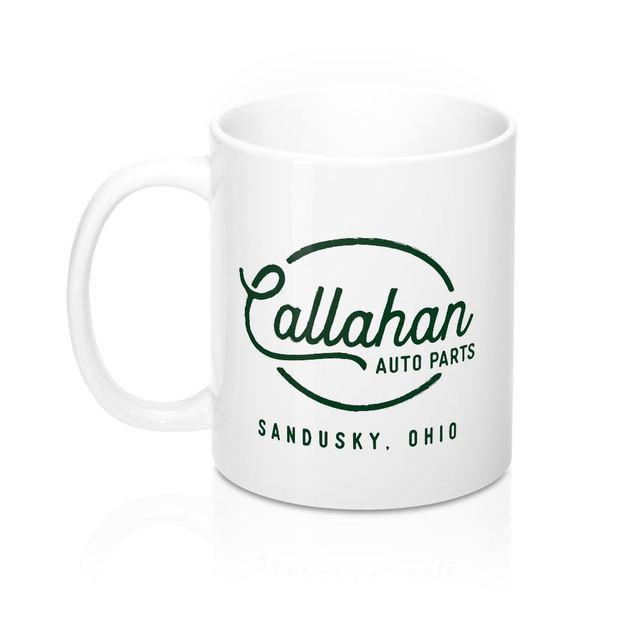 Callahan Auto Parts Coffee Mug | Funny Shirt from Famous In Real Life