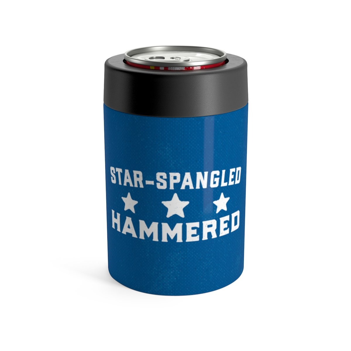 Star Spangled Hammered Can Cooler | Funny Shirt from Famous In Real Life