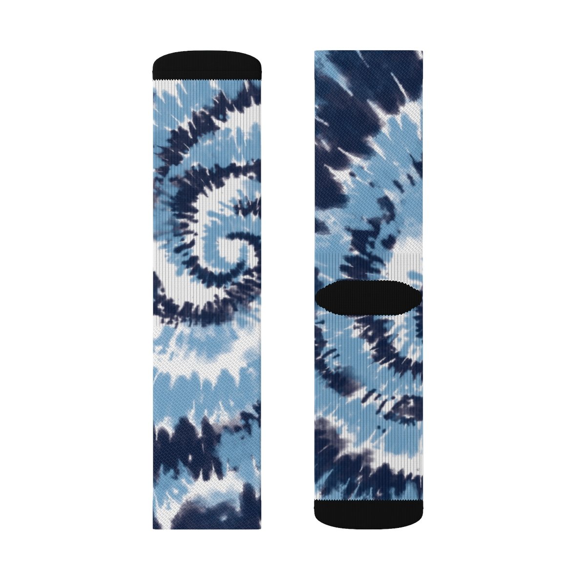 Carolina Blue Tie Dye Adult Crew Socks M | Funny Shirt from Famous In Real Life