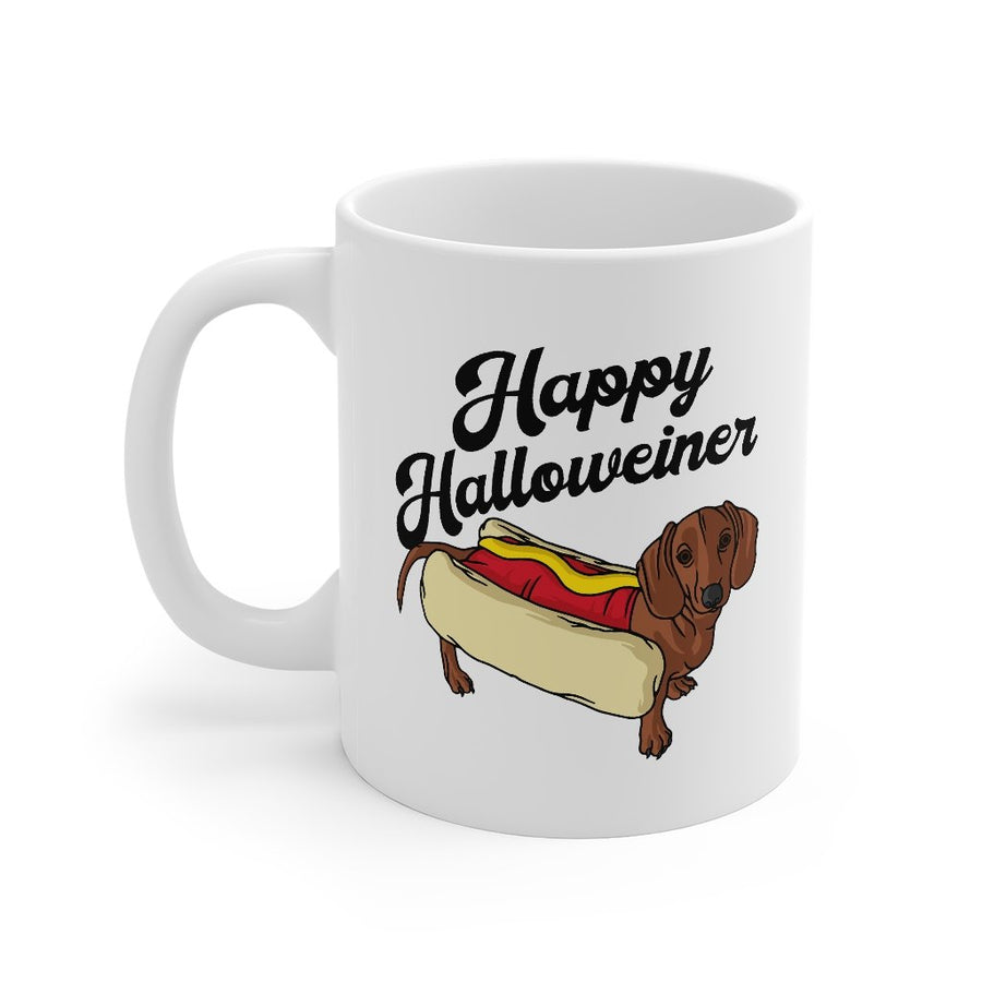 Happy Hallowiener Coffee Mug | Funny Shirt from Famous In Real Life