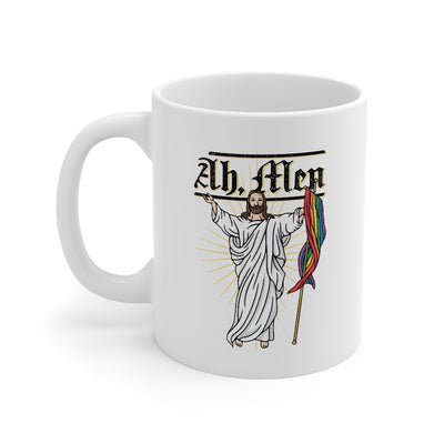 Ah, Men Coffee Mug 11oz | Funny Shirt from Famous In Real Life