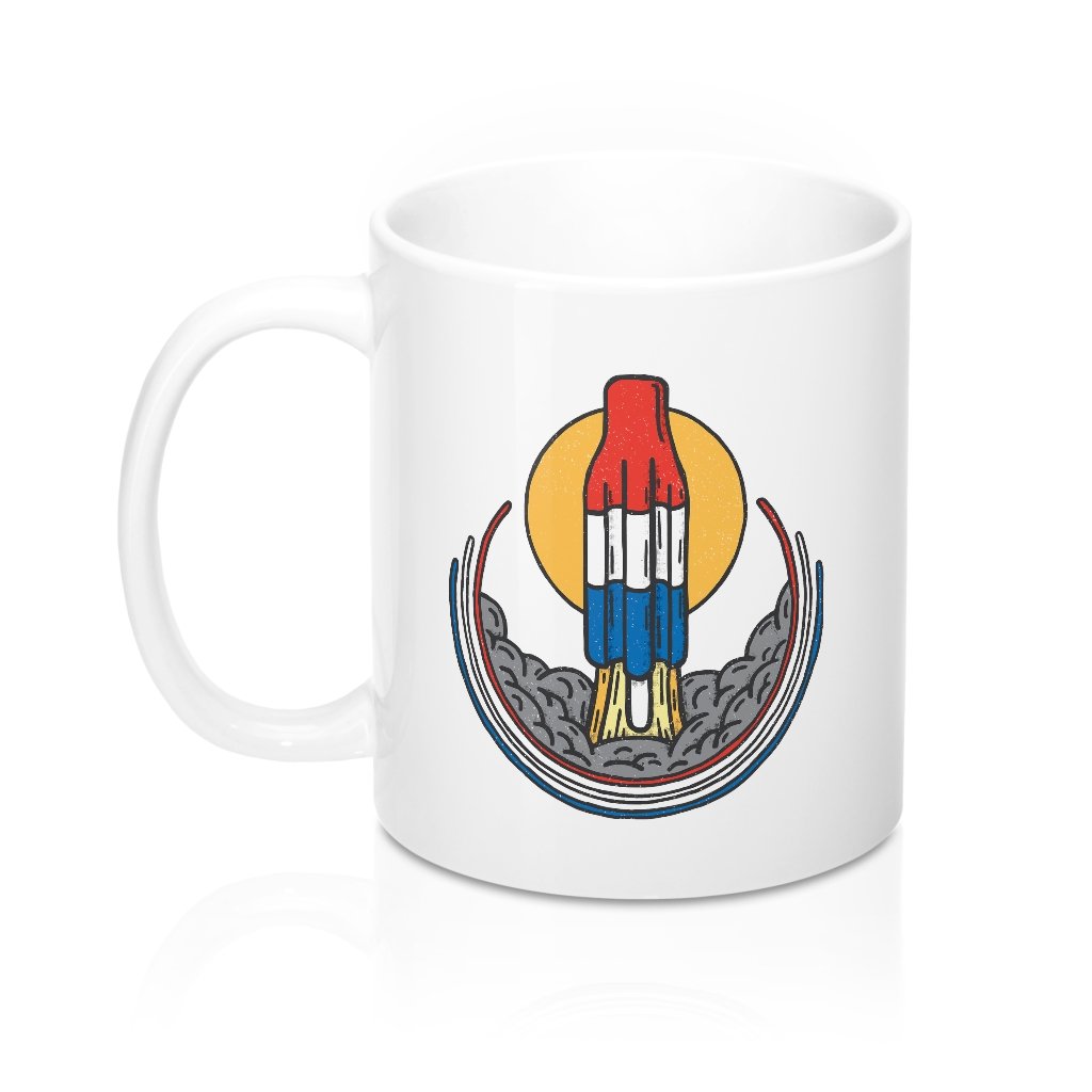 Rocket Pop Launch Coffee Mug | Funny Shirt from Famous In Real Life