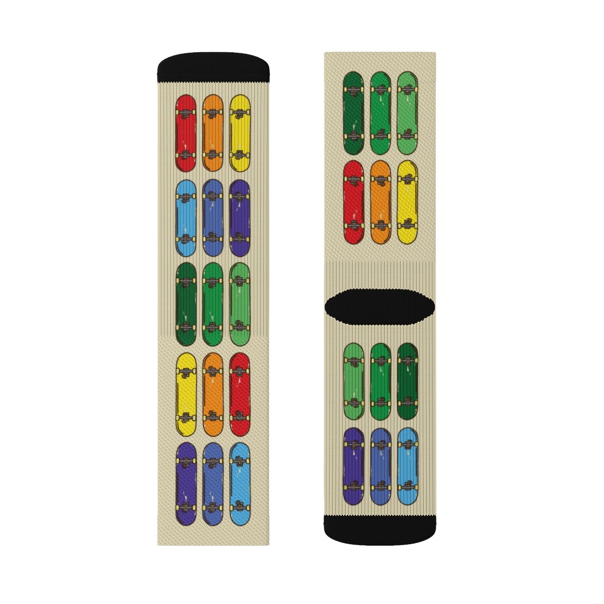 Skateboards Adult Crew Socks | Funny Shirt from Famous In Real Life