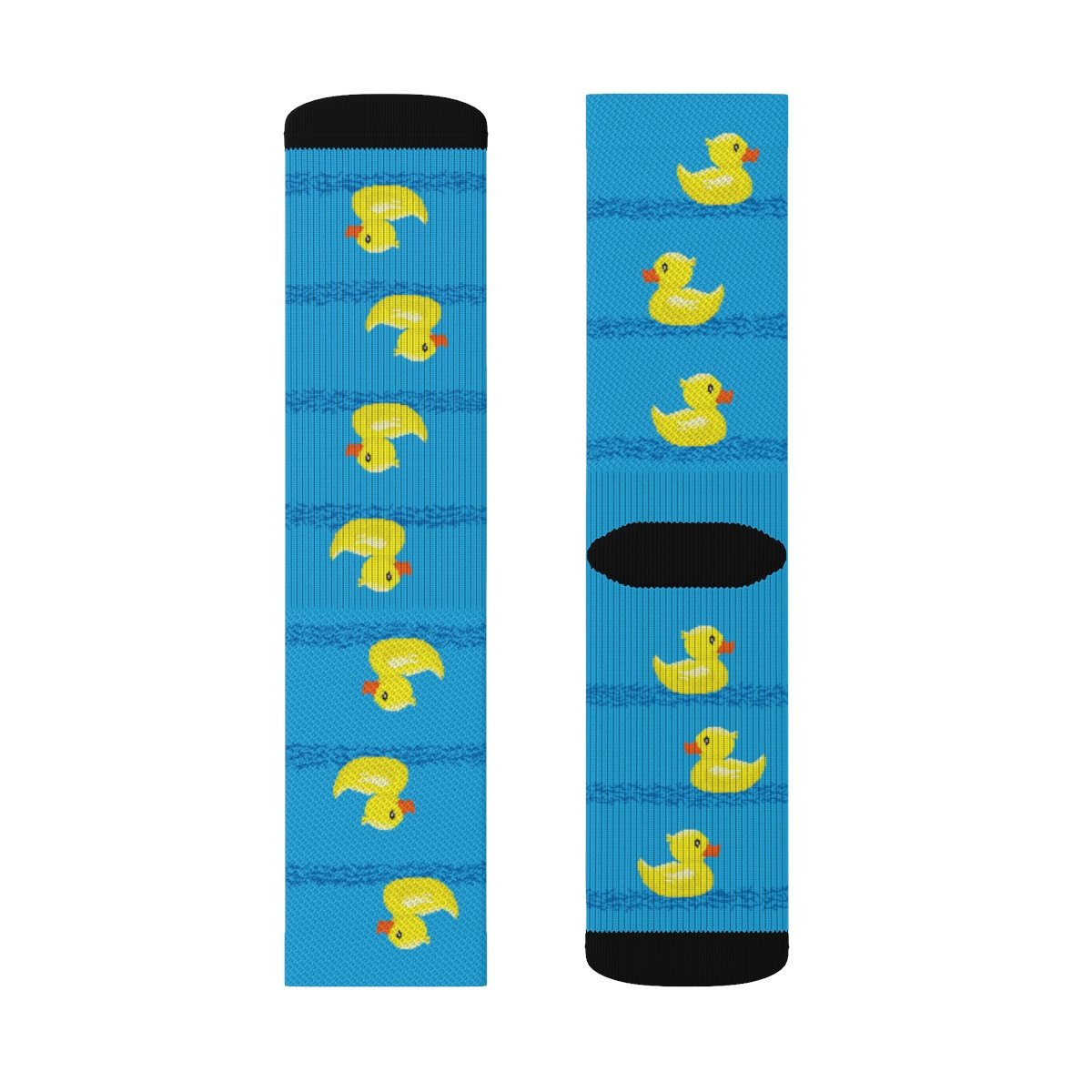 Rubber Ducks 8-Bit Adult Crew Socks | Funny Shirt from Famous In Real Life