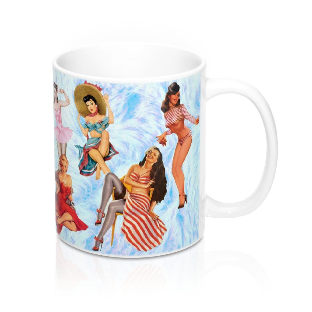 Pinup Girls Coffee Mug | Funny Shirt from Famous In Real Life
