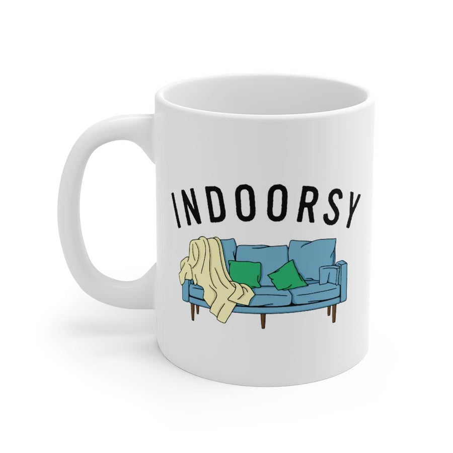 Indoorsy Coffee Mug | Funny Shirt from Famous In Real Life