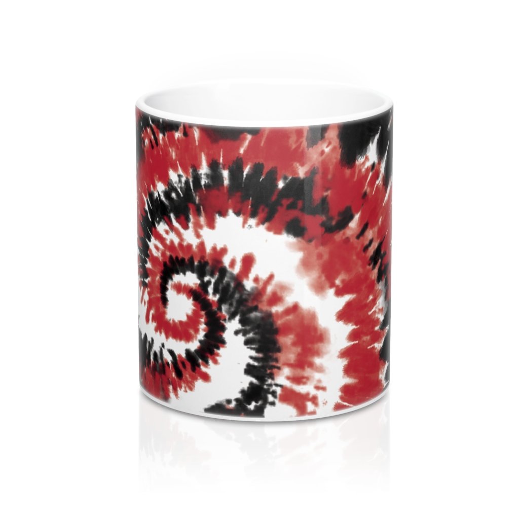 Red & Black Tie Dye Coffee Mug | Funny Shirt from Famous In Real Life