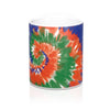 Green, Blue, & Orange Tie Dye Coffee Mug 11oz | Funny Shirt from Famous In Real Life