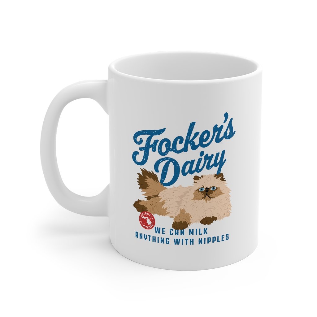 Focker's Dairy Coffee Mug | Funny Shirt from Famous In Real Life