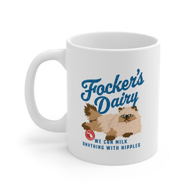 Focker's Dairy Coffee Mug 11oz | Funny Shirt from Famous In Real Life