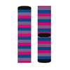 Bi Stripes Adult Crew Socks M | Funny Shirt from Famous In Real Life