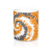 Orange & Grey Tie Dye Coffee Mug 11oz | Funny Shirt from Famous In Real Life