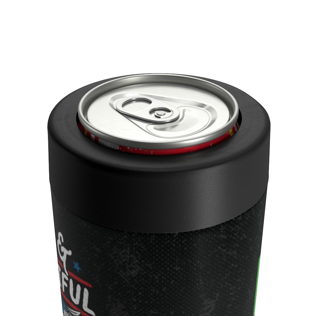 Bald Is Beautiful Can Cooler | Funny Shirt from Famous In Real Life