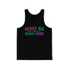 Geaux Big or Geaux Home Men/Unisex Tank Top Black | Funny Shirt from Famous In Real Life