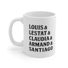 Interview Vampire Names Coffee Mug 11oz | Funny Shirt from Famous In Real Life